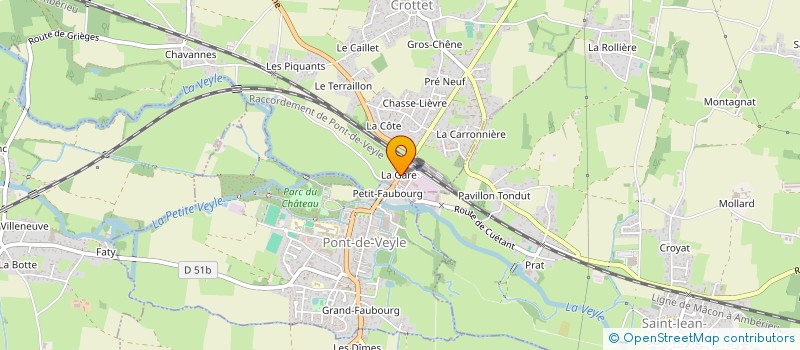 localisation de l'entreprise NCD IMMO  CROTTET