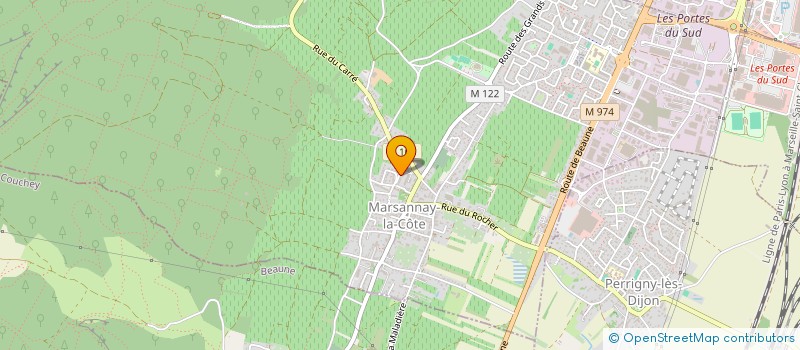 localisation de l'entreprise NCD IMMOBILIER à MARSANNAY-LA-COTE
