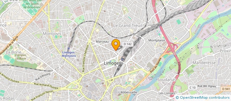 localisation de l'entreprise NCD PATRIMOINE à LIMOGES
