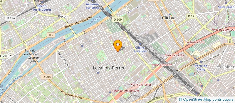 localisation de l'entreprise NCD PRO à LEVALLOIS-PERRET