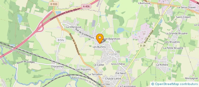 localisation de l'entreprise NCD TRAVAUX PUBLICS  CROTTET