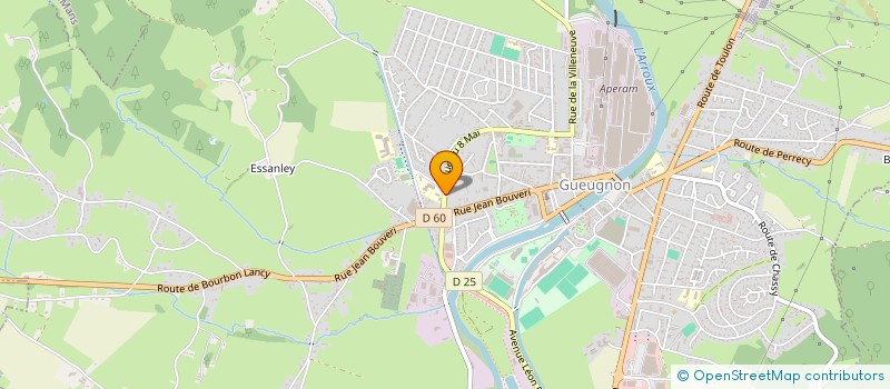 localisation de l'entreprise NCDD ELEC à GUEUGNON