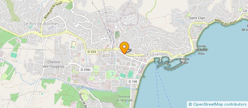 localisation de l'entreprise NCDV DEVELOPPEMENT à LE LAVANDOU