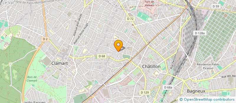localisation de l'entreprise NCE FINANCEMENTS à CHATILLON