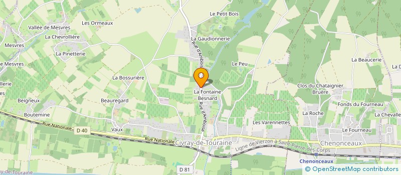 localisation de l'entreprise NCEC MARON  CIVRAY-DE-TOURAINE