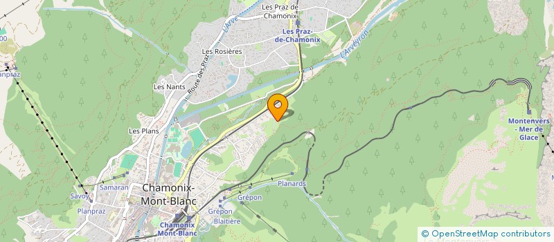 localisation de l'entreprise NCF  CHAMONIX-MONT-BLANC