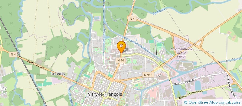 localisation de l'entreprise NCGE à VITRY-LE-FRANCOIS
