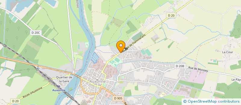 localisation de l'entreprise NCGM INDUSTRIES  AUXONNE