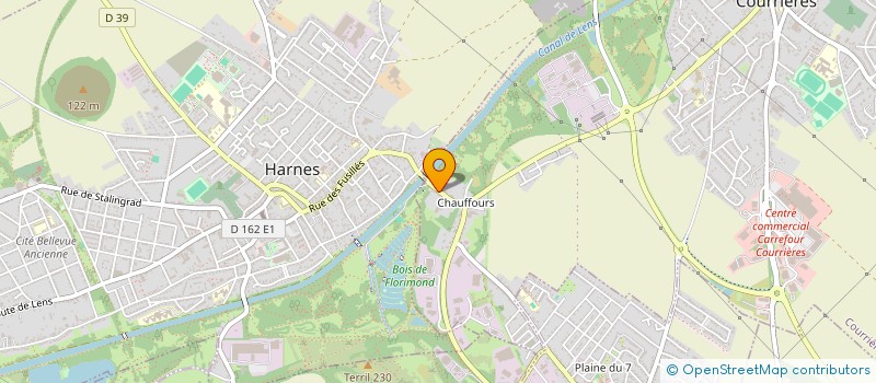 localisation de l'entreprise NCH  COURRIERES