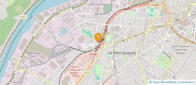 localisation de l'entreprise NCI MACONNERIE  LE PETIT-QUEVILLY