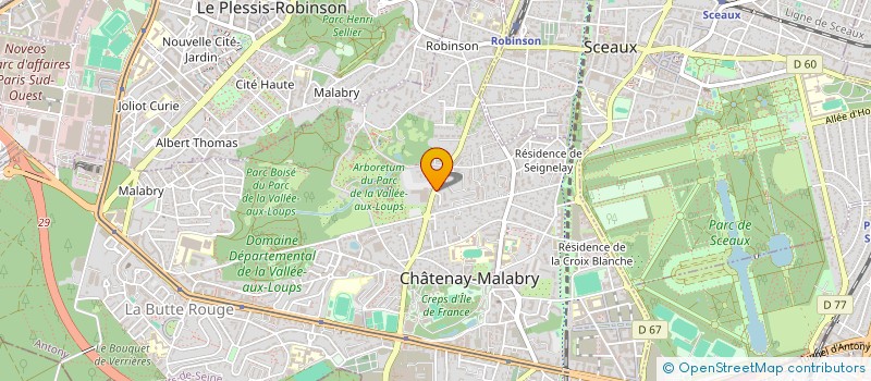 localisation de l'entreprise NCIH  CHATENAY-MALABRY