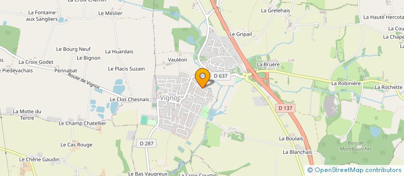 localisation de l'entreprise NCJ LES TROIS PETITS COCHONS  VIGNOC