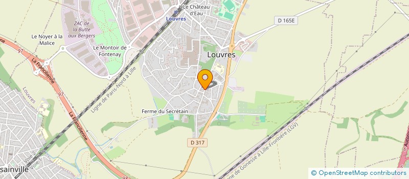 localisation de l'entreprise NCJ TRANSPORT à LOUVRES