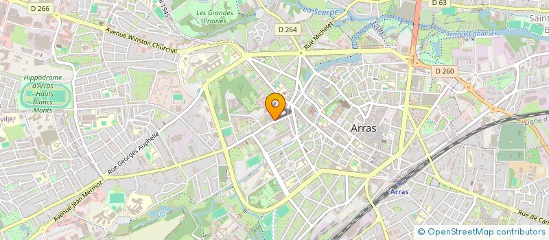 localisation de l'entreprise NCJB à ARRAS