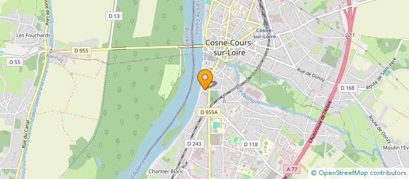 localisation de l'entreprise NCJG à COSNE-COURS-SUR-LOIRE