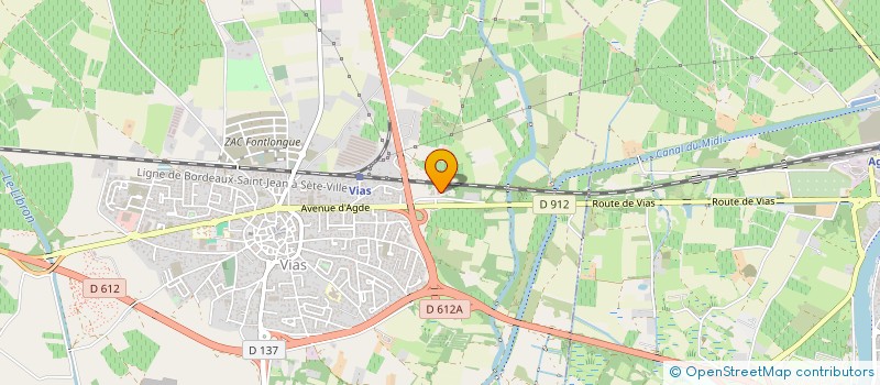 localisation de l'entreprise NCL LARGO à VIAS