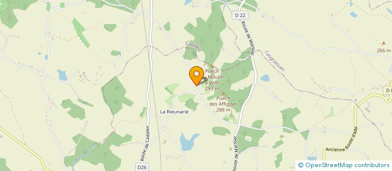 localisation de l'entreprise NCLC  LABESSIERE-CANDEIL