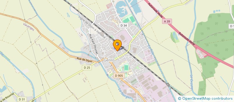 localisation de l'entreprise NCM à GENLIS