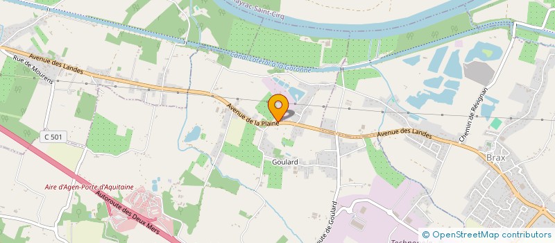 localisation de l'entreprise NCM à SERIGNAC-SUR-GARONNE