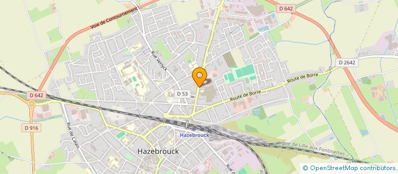 localisation de l'entreprise NCM  HAZEBROUCK