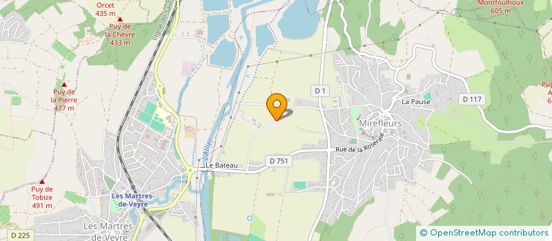 localisation de l'entreprise NCM  MIREFLEURS