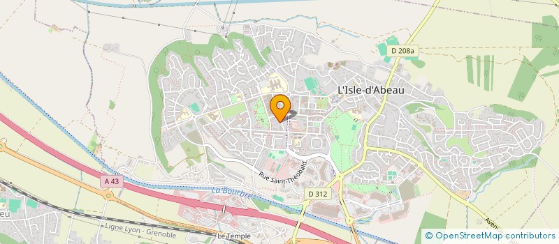 localisation de l'entreprise NCM  L'ISLE-D'ABEAU