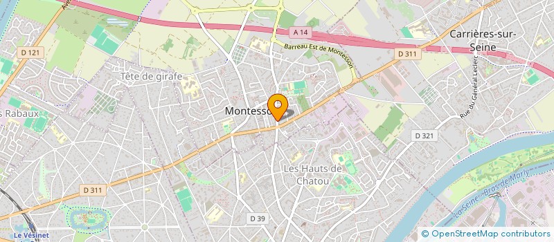 localisation de l'entreprise NCM  MONTESSON