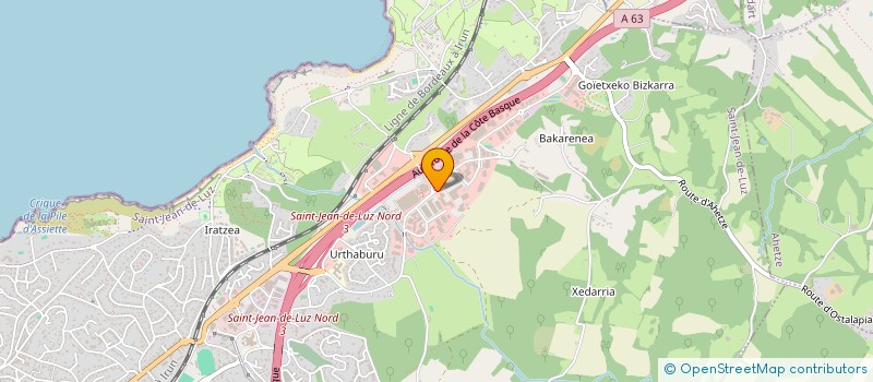 localisation de l'entreprise NCM SANTE  SAINT-JEAN-DE-LUZ