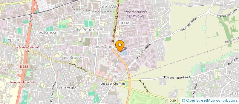 localisation de l'entreprise NCMR  DECINES-CHARPIEU