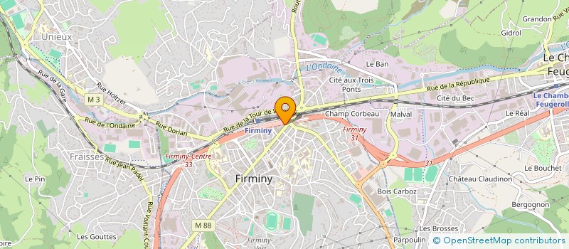 localisation de l'entreprise NCMVJM  FIRMINY