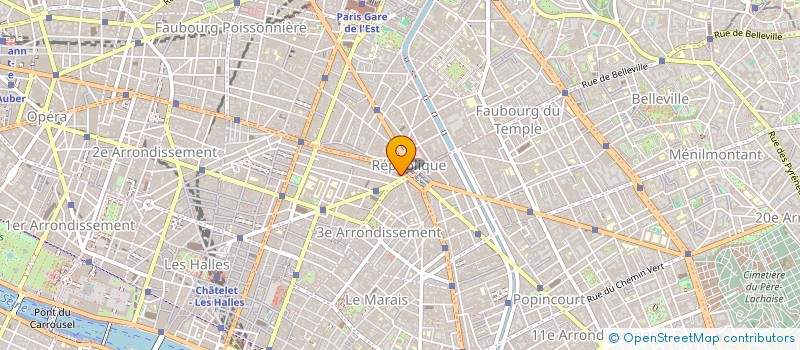 localisation de l'entreprise NCO REPUBLIQUE à PARIS