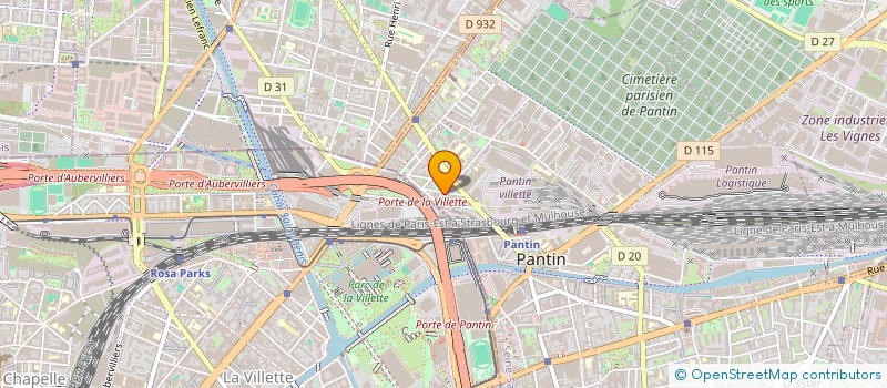 localisation de l'entreprise NCOC  PANTIN