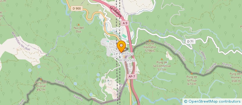 localisation de l'entreprise NCOM1  LE PERTHUS