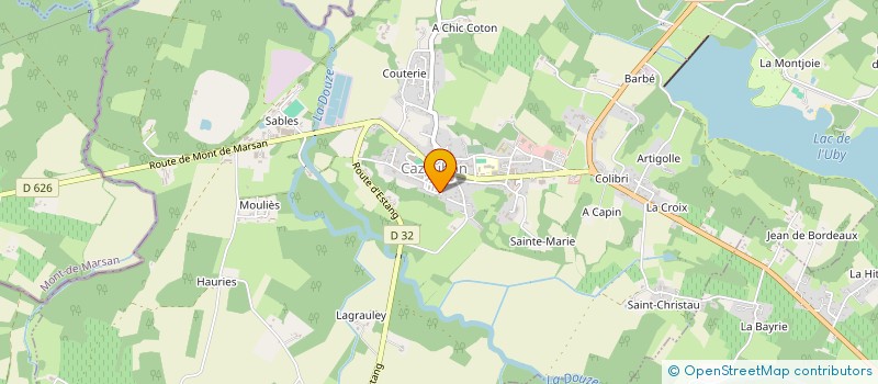 localisation de l'entreprise NCOY  CAZAUBON