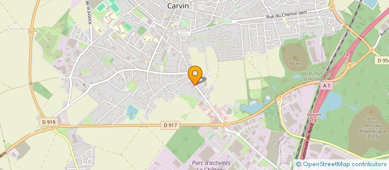 localisation de l'entreprise NCPB  NEGOCE DE CONSOMMABLE PAPIER BUREAUTIQUE à CARVIN