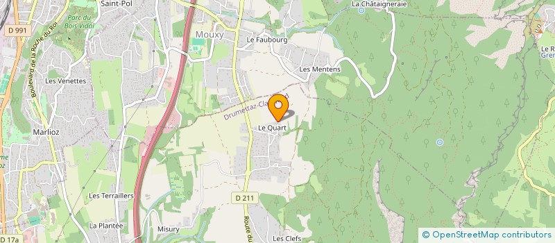 localisation de l'entreprise NCPC IMMO  DRUMETTAZ-CLARAFOND