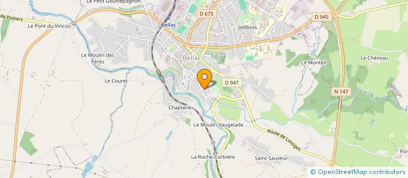 localisation de l'entreprise NCR DES CHAUMES  BELLAC