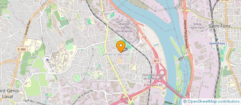 localisation de l'entreprise NCRENOV  OULLINS-PIERRE-BENITE