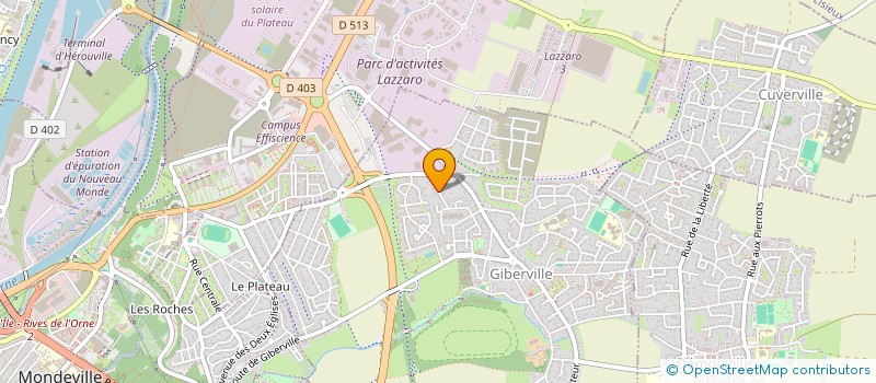 localisation de l'entreprise NCS BAT  GIBERVILLE