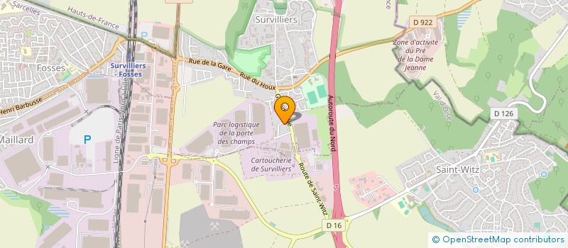 localisation de l'entreprise NCS PYROTECHNIE ET TECHNOLOGIES à SURVILLIERS