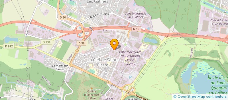 localisation de l'entreprise NCS SYSTEMS à ELANCOURT