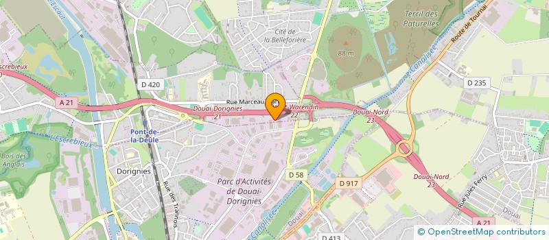 localisation de l'entreprise NCSZ  DOUAI