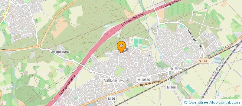 localisation de l'entreprise NCT  BAILLARGUES