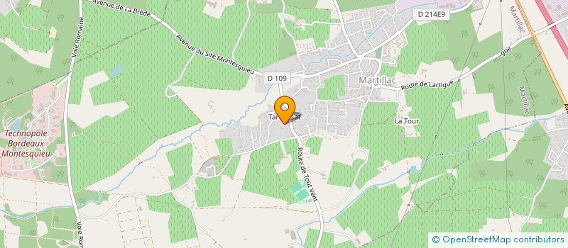 localisation de l'entreprise NCU  MARTILLAC