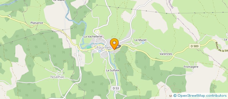 localisation de l'entreprise NCVM  FOURNELS