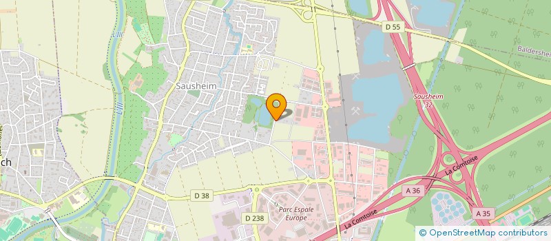 localisation de l'entreprise ND 2004  SAUSHEIM