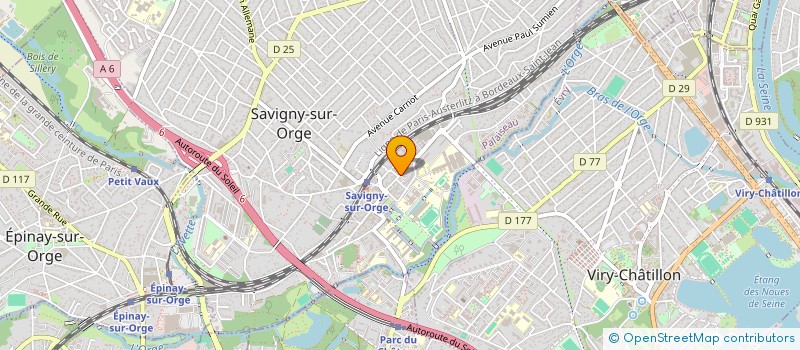 localisation de l'entreprise ND ALIMENTATION  SAVIGNY-SUR-ORGE