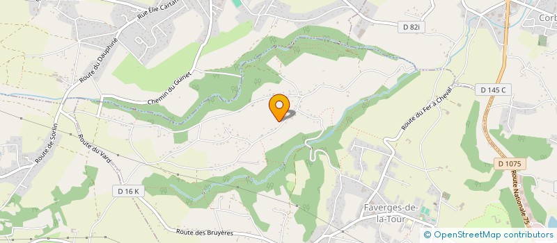 localisation de l'entreprise ND ARCHITECTURE & DESIGN  FAVERGES-DE-LA-TOUR