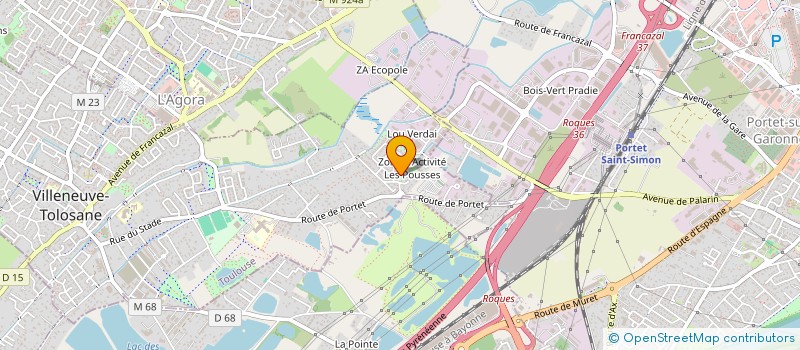 localisation de l'entreprise ND'CAP à VILLENEUVE-TOLOSANE