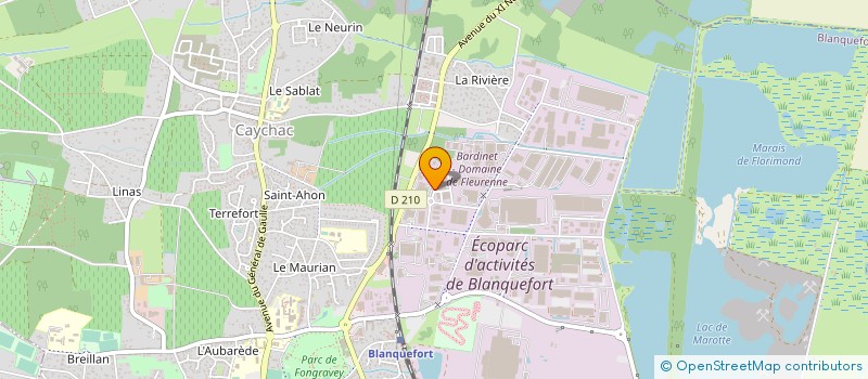 localisation de l'entreprise ND CONCEPTION à BLANQUEFORT